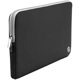 Case Star &reg; Neoprene Laptop Notebook Ultrabook Sleeve Case for Macbook Pro Air 11 /11.6-Inch and Other Brand 11 /11.6-Inch Laptop- HP Dell Toshiba ASUS Sony Lenovo Samsung Acer Chromebook (11 Inches-Black with Gray Zipper)
