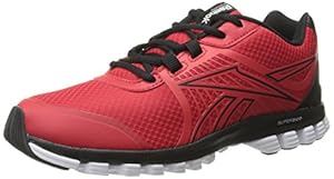 Reebok Men's Super Duo Speed Running Shoe, Red Rush/Black/White, 7.5 M US