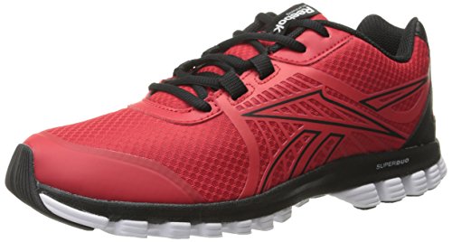 Reebok Men's Super Duo Speed Running Shoe, Red Rush/Black/White, 12 M US