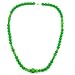 bijoux Collier de perles fantaisie vertes 80cm