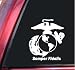 U.S. Marines Semper Fidelis Vinyl Decal Sticker - White