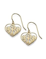 Monogram Heart Earrings - Custom Made with any Inital!