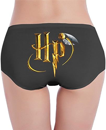 CBCBA Women's Low-Waist Harry Potter Gryffindor Hipsters Underwear Black M