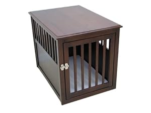 Crown Pet Crate Table, Medium Size with Espresso Finish