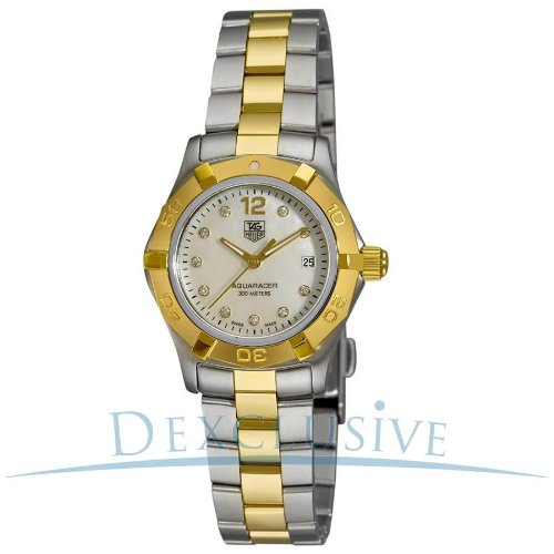 TAG Heuer Women's WAF1425.BB0825 Aquaracer 28mm Two-Tone Diamond Dial Watch