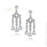 STUDIO 925: *ALLISON CZ PAVE CHANDELIER EARRINGS*