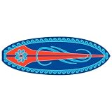 Surf Time Huntington Surf Rectangle Oval Rug Size: Oval 16