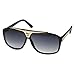 zeroUV - Designer Inspired Square Flat Top Aviator Sunglasses