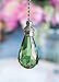 Set of 2 Gorgeous Green Acrylic Diamond Ceiling Lighting Fan Pulls Chains