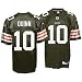 Brady Quinn Jersey: Reebok Brown Replica #10 Cleveland Browns Jersey - Large