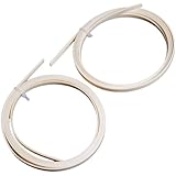 2pcs 5 Feet Guitar ABS Bindings Ivory 1650mmx6mmx1.5mm
