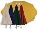 MWH - SONNTEX Schirm Gestell Alu weiß Ø 200cm, 10-tlg., Polyester blau