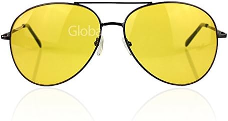 Night Vision Glasses,OWEISSE™ Men Women Classic Night Vision Driving glasses Eye-glasses yellow lens(Black Frame)