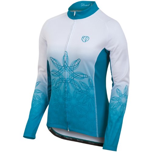 Pearl Izumi Women's Elite Thermal LTD Jersey, Snowflake Peacock, Large On Sale