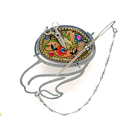 Childrens Toyshop  Jewelry : Needlework Pin from the Artazia Collection #251 GP OP