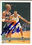 Ron Mercer Autographed/Hand Signed Basketball Card (Boston Celtics)