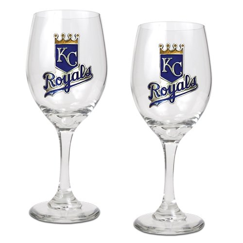 Kansas City Royals 2 Piece MLB Wine Glass Set