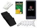 Search : TPA- Accessory Combo Kit for Microsoft Zune HD 16GB / 32GB Series: Includes Black Durable Flexible Soft Silicone Skin Case, Premium Reusable LCD Screen Protector, Elastic Armband, Belt Clip, Fishbone Style Keychain