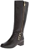 Bandolino Women's Carsononia Leather Riding Boot,Dark Brown,8 M US
