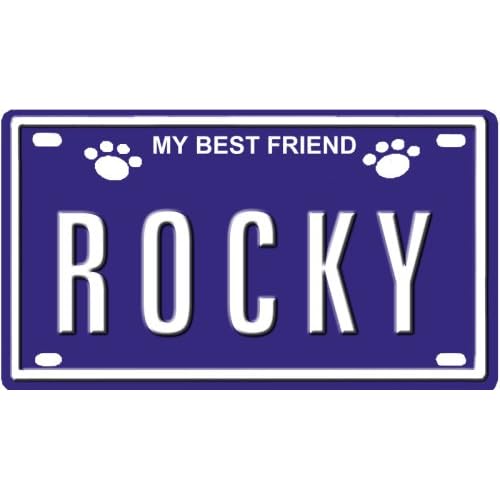 ROCKY Dog Name Plate for Dog House. Over 400 Names