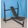 Power Olympic Bench with 300 lb Olympic Weight Set