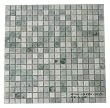 4x4 Sample of 5/8 x 5/8 Ming Green Marble Polished Mosaic Tiles