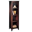 Dolce Dark Walnut 4-Shelf Bookcase
