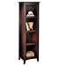 Dolce Dark Walnut 4-Shelf Bookcase