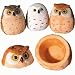 Owl Treasure Box Figurines 3-pc Set