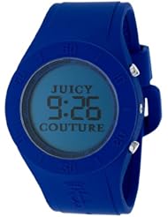 Juicy Couture Womens 1900891 Sport Couture Digital Royal Blue Jelly Strap Watch