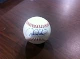 DEREK JETER AUTOGRAPHED HAND SIGNED OFFICIAL MLB BASEBALL W/PHOTO OF SIGNING