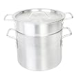 Thunder Group 8 Quart Aluminum Heavy Gauge 3 Piece Double Boiler Set