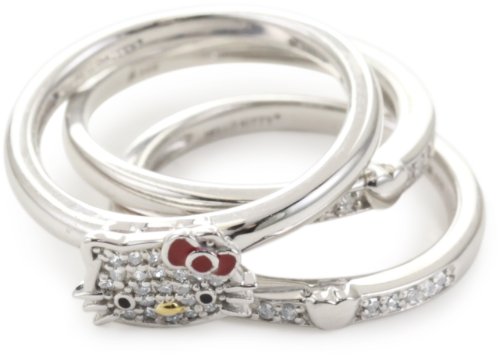 Hello Kitty “Sweet Statements” Set of 3 Rings, Size 7