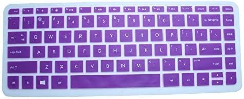 iBenko Soft Silicone Keyboard Protector Cover Skin for HP Pavilion x360 2-in-1 13.3-Inch Touchscreen Laptop US version (Please Compare Keyboard Layout and Model)(Purple)