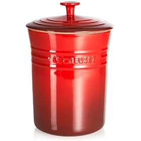 Le Creuset Stoneware Medium Canister, Cherry