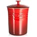 Le Creuset Stoneware Medium 4-Quart Canister, Cherry