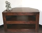 Homescapes Dakota TV/DVD Corner Unit , 100% Solid Mango Wood, Hand Crafted Furniture