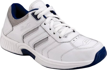 Orthofeet Men's 640 Pedorthic Shoes,White Leather,12 W