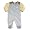Mish Mish - Newborn Baby Boys Long Sleeved Coverall, Lt. Blue, Khaki (Size 9Months)