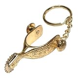 Gold Spur Western Key Ring