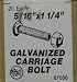 Carriage Bolt, 5/16