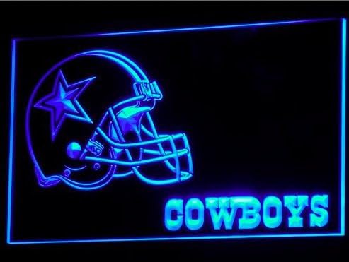 Dallas Cowboys Helmet Nr Bar Neon Light Sign