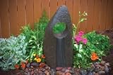 Aquascape Stone Fountain With Circle and Grooves