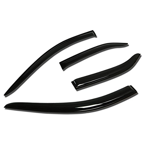 Toyota Camry XV40 4pcs Window Vent Visor Deflector Rain Guard (Dark Smoke)