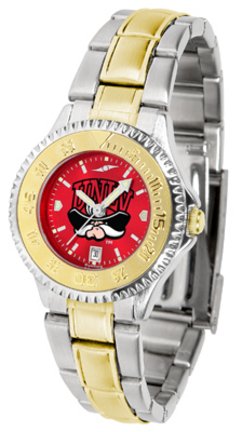 Las Vegas UNLV Runnin Rebels Competitor AnoChrome Ladies Watch with Two-Tone Band Las Vegas UNLV Runnin Rebels Competitor AnoChrome Ladies Watch with Two-Tone Band