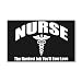 22 x 14 Wall Vinyl Sticker Nurse The Hardest Job You'll Ever Love
