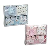 Baby Gift Set 7-Piece Little Mimos Blue or Pink (Blue)