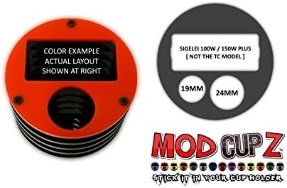 [2370] RED Sigelei 100W 150W Plus (not TC) CUP HOLDER by MODcupZ * box stand silicone vape case wrap mod