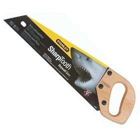 2 Pack Stanley 15-025 15" x 9PPI SharpTooth Drywall Handsaw