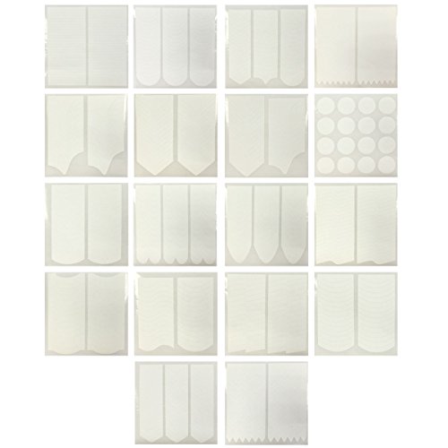 18 Sheets AllyDrew Nail Art Nail Guide Stickers Nail Tip Stickers Nail Stencil Stickers, 18 Designs